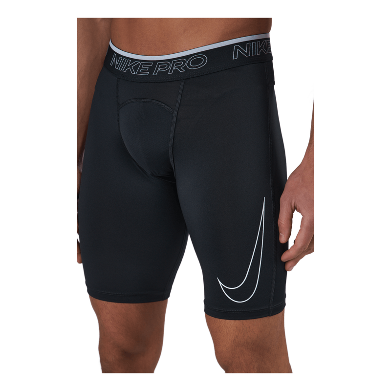 Nike Pro Dri-FIT Men's Long Shorts BLACK/WHITE