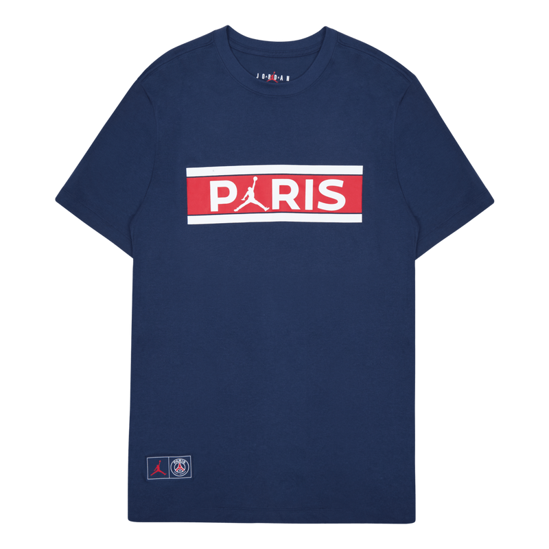 Jordan X PSG Wordmark Tee Midnight Jordan Solestory