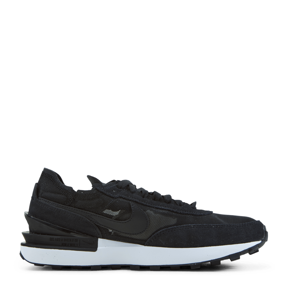 nike waffle one zwart