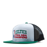 Celtics 86 Champs Trucker