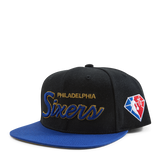 76ers NBA 75th Gold Snapback