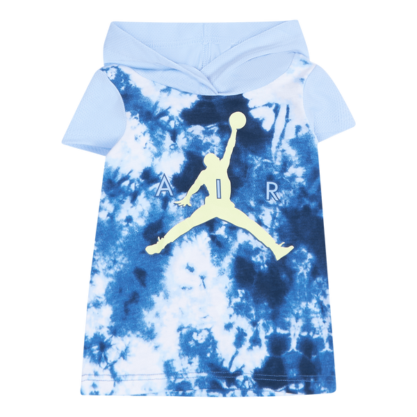 Cloud Dye Hooded Mesh Dress