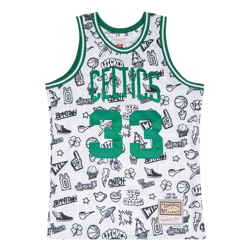 Celtics Doodle Swingman Jersey - Bird