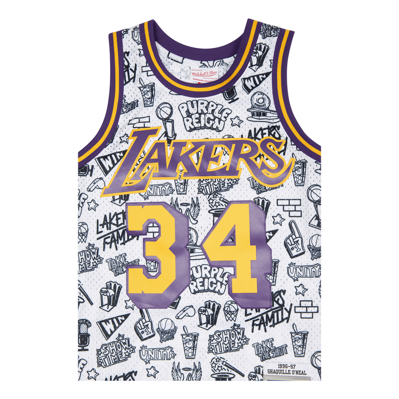 Lakers Doodle Swingman Jersey - O'Neal