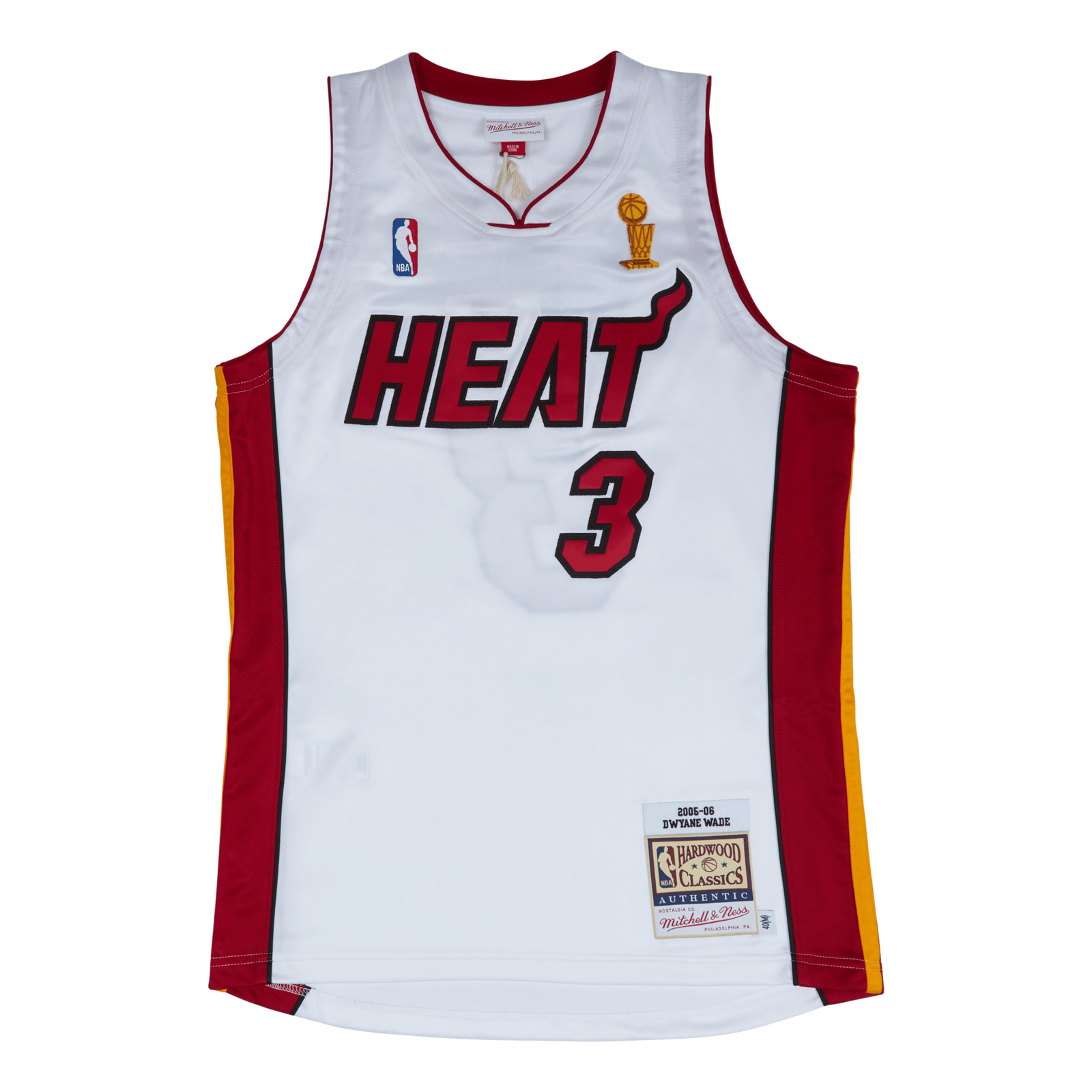 Heat Authentic Jersey Finals Wade Mitchell Ness Solestory