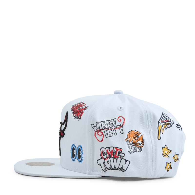 Bulls Hand Drawn Snapback