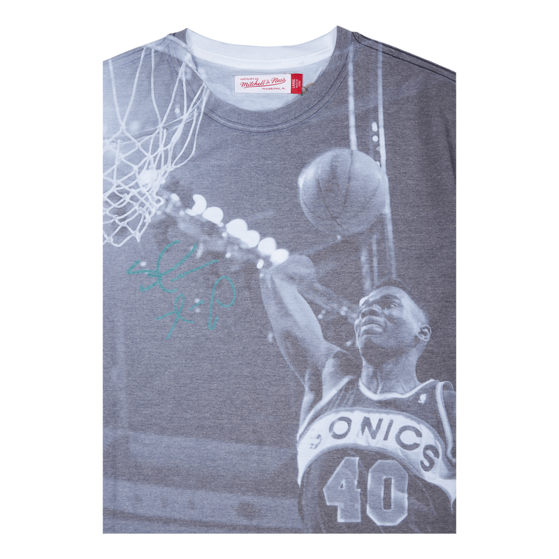 Supersonics Above The Rim Sublimated S/S Tee - Shawn Kemp