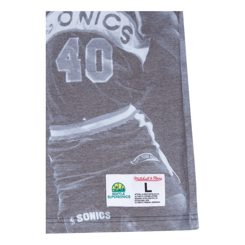 Supersonics Above The Rim Sublimated S/S Tee - Shawn Kemp