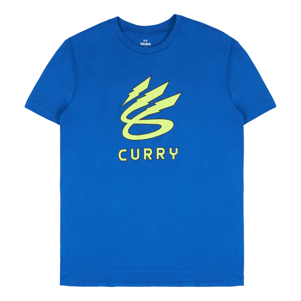 Camiseta Under Armour Curry Lightning Logo Infantil Blue