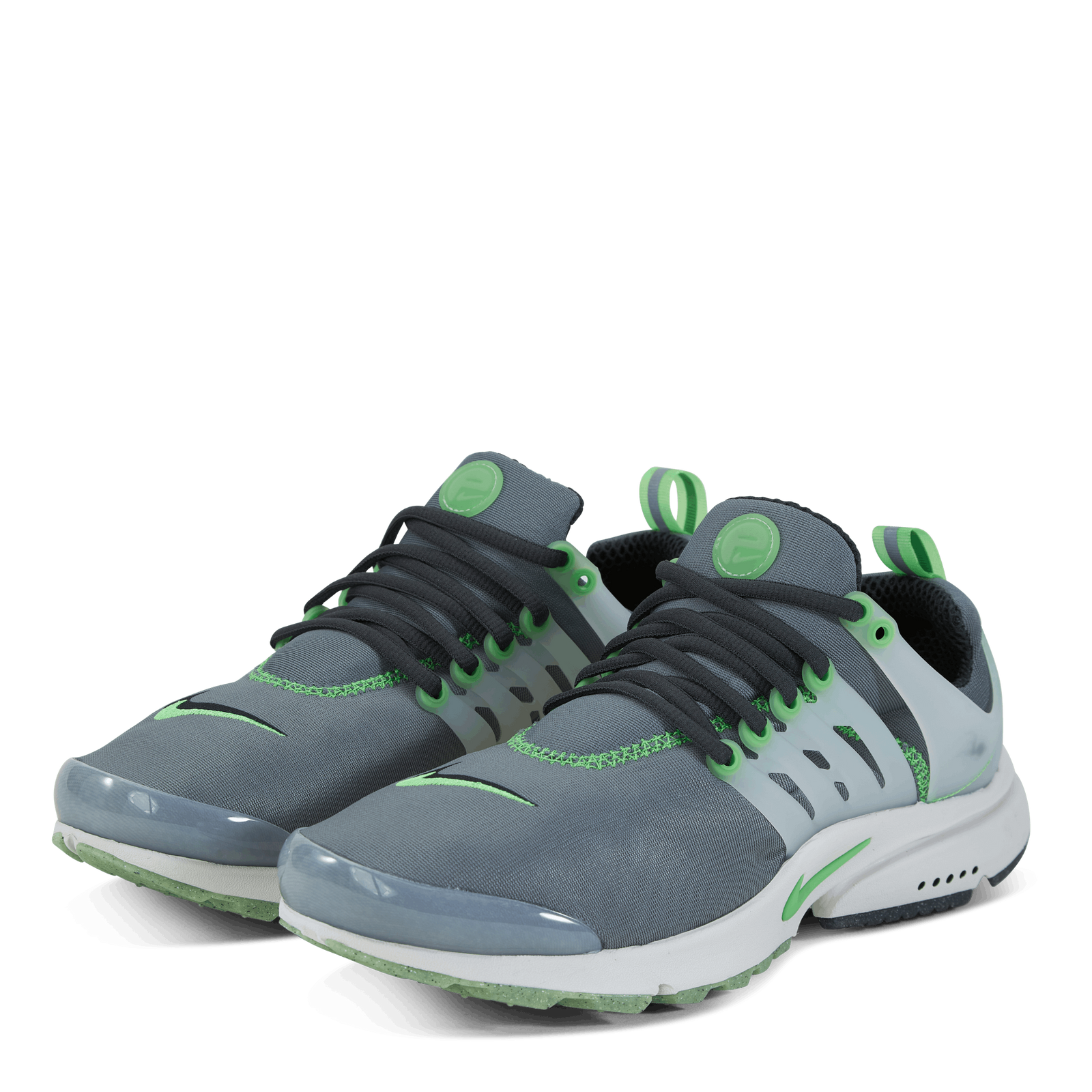 Nike Air Presto PRM Low Mens Running Shoes Grey Green FJ2685-001 NEW Size 6 Buy Nike Mens Running Shoe Air Presto PRM-Smoke Grey/Scream  main image 2
