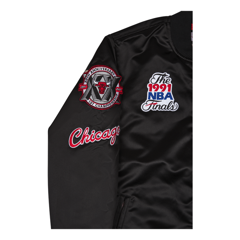 Bulls Flight Satin Bomber Jacket