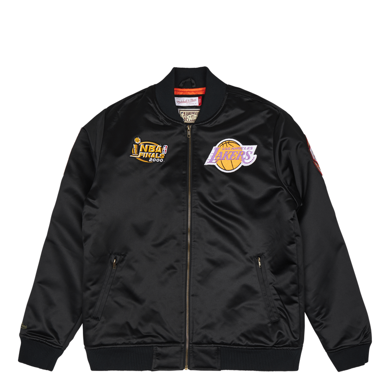 Lakers Flight Satin Bomber Jacket - Mitchell & Ness – Solestory