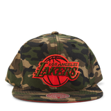 Lakers Neon Camo Pop Snapback
