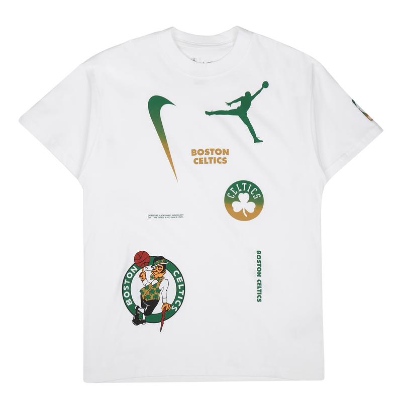 Nike Women's Boston Celtics White Courtside Cotton T-Shirt