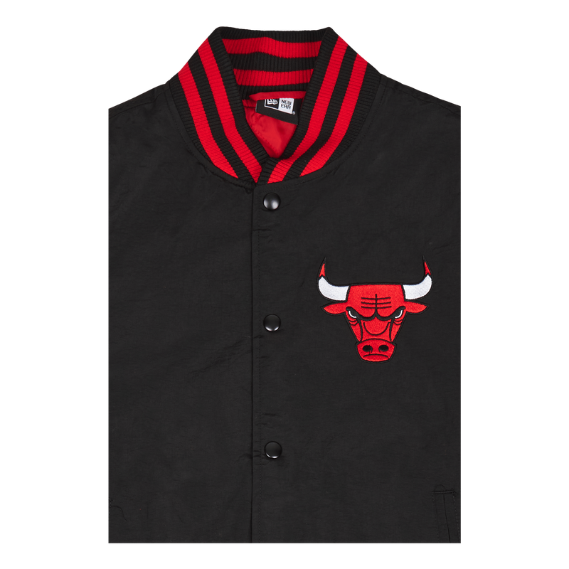 Chicago Bulls Black Varsity Jacket - Size: XL, NBA by New Era