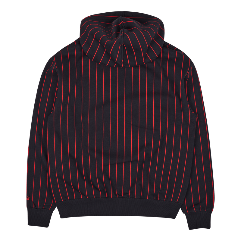 Black pinstripe hoodie sale