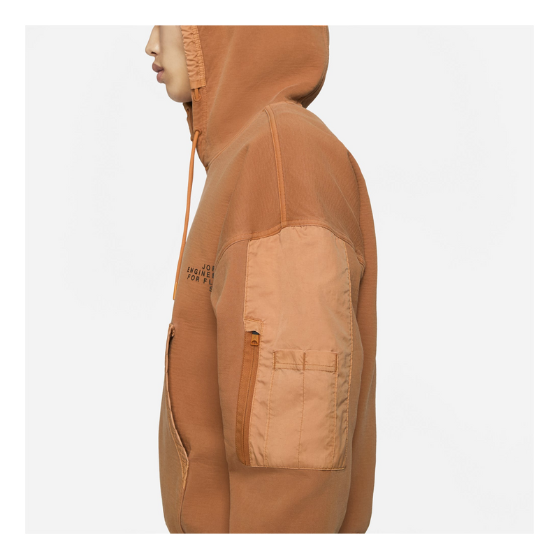 M J 23eng Washed Flc Po hoodie Monarch
